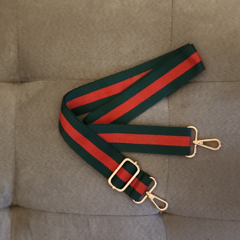 Brand New Red & Green Crossbody Adjustable Strap